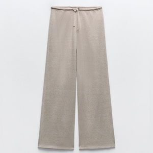 Zara Textured Jacquard Pants